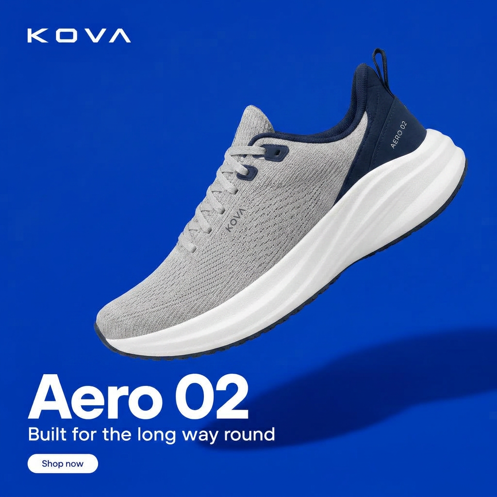 Kova sneaker advertisement
