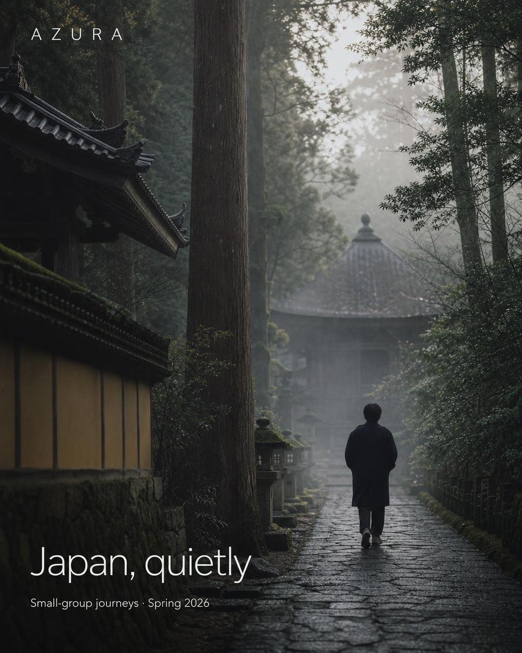 Azura travel campaign — Japan, quietly